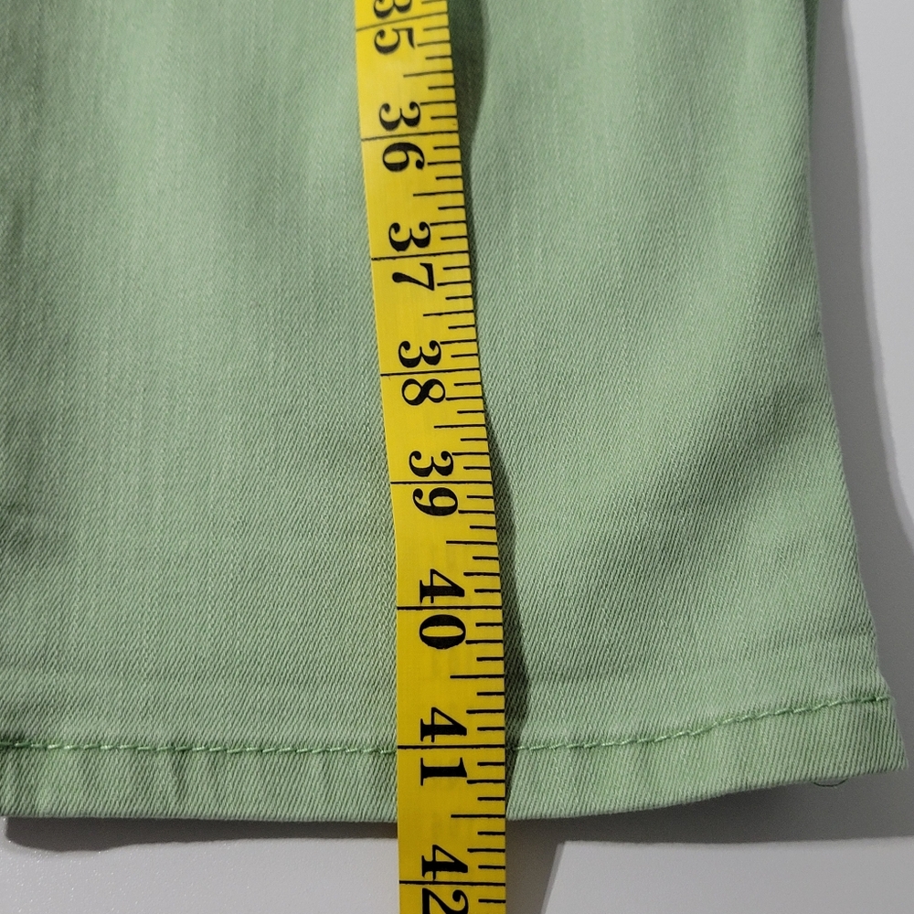 Crown & Ivy Curvy Womens Distressed Mint Green Jeans Size 16W - Picture 6 of 8